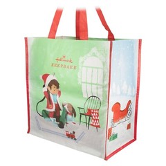 Hallmark Keepsake 2022 Young Santa Claus Reusable Tote Bag 13.75″ NEW Sold Out!
