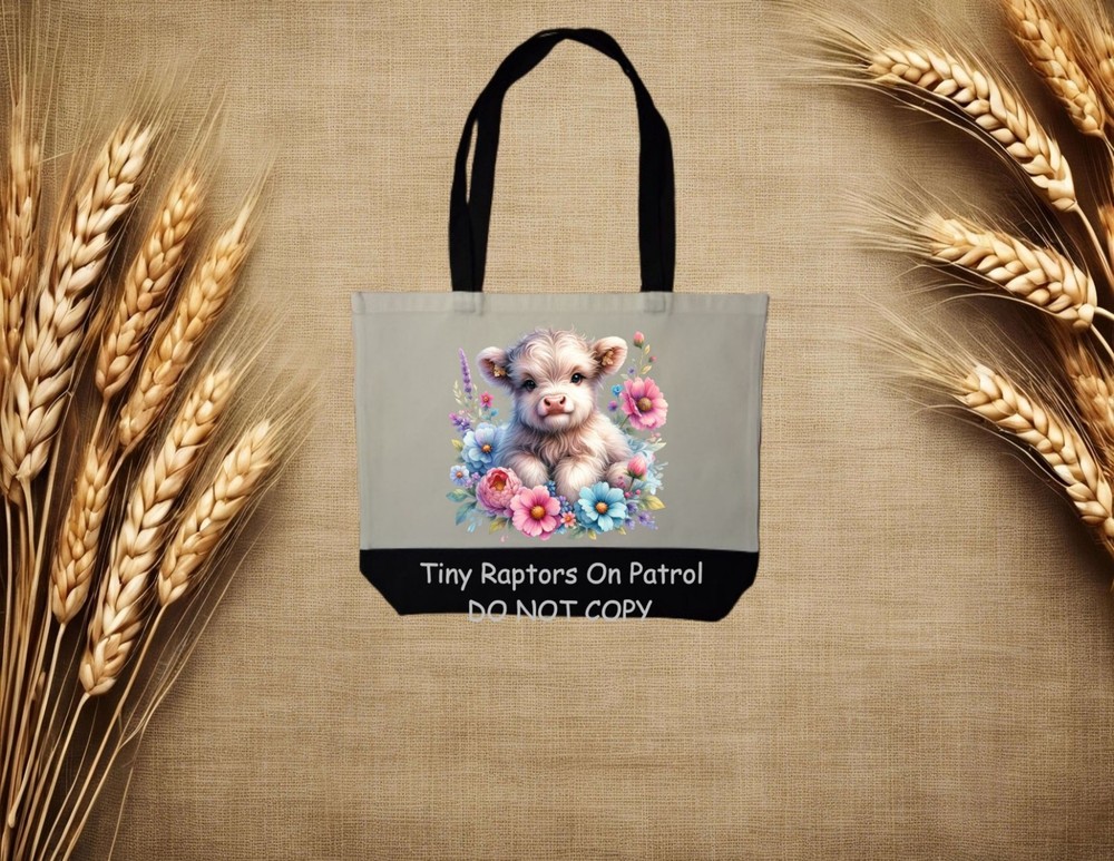 Highland Cow~ Canvas Tote Bag~FREE shipping~shopping~CHOICE~Reusable~Gift~USA
