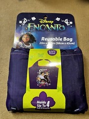 Disney Encanto Reusable Drink Pouches 2-Pack Purple Pink & 1 Reusable Bag