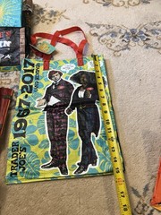 4 Trader Joes Shopping Bag 50 Anniversary 1967 Atlanta Orange Chicken Tote Lot