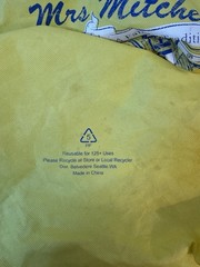 Mrs Mitchell’s Gifts Cape Cod Hyannis Yellow Reusable Tote Bag SHIPS FAST