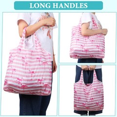 18 PCS Foldable Reusable Shopping Bags Machine Washable Waterproof Grocery