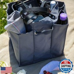 CapaBunga Farmer’s Market Tote Shopping Bags with Handles – 7 Pocket Large Ut