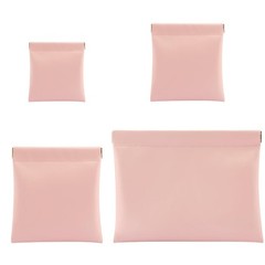 ZooviHyvi 4 PCS Small Makeup Bag for Purse, Mini Portable Pocket small, pink