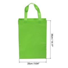 36x25cm Reusable Gift Bags 10pcs Vertical Shopping Bag Green