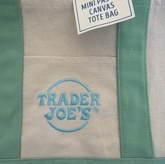 🔥 Trader Joe’s – Mini Canvas Tote Bag – Teal – Spring 2026 – Limited Edition 🔥