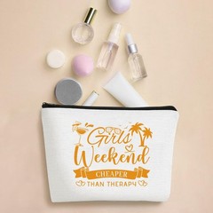 SEAOYOZO Girls Weekend Gifts Makeup Bags for Women Small, girls weekend