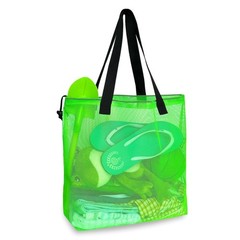Reusable 4Pack Colorful Mesh Beach Tote Bags,Mesh Shopping Bag With Drawstrin…