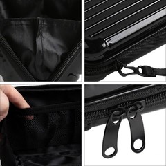 ASUNFO Black Hard Shell Cosmetics Case Carrying 2.2×4.13×7 inches,