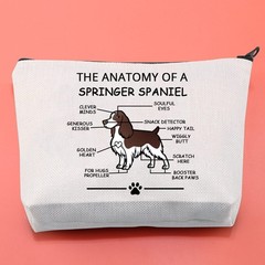 LEVLO Funny Springer Dog Lovers Gifts The Anatomy of A Spaniel