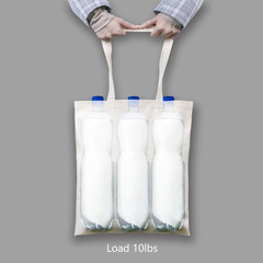 24-Pack Economical 16″X15″ Cotton Tote Bags, Lightweight Medium Reusable Grocery
