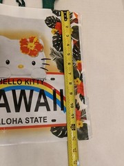 4 HELLO KITTY HAWAII REUSABLE SHOPPING BAGS HAWAIIAN ALOHA GUDETAMA 13″ x 13 NEW