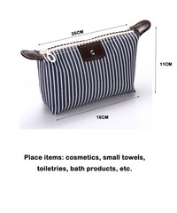 THTAJ 2 Pack Make Up Bag for Traveling,Preppy make up bag,Toiletry Black,Red