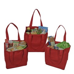 Simple Ecology Organic Cotton Deluxe Reusable Grocery Shopping Bag with Bottl…