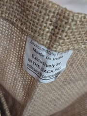 💥 TRADER JOE’S Reusable Jute WINE BAG 6 Bottle Beverage Tote RARE