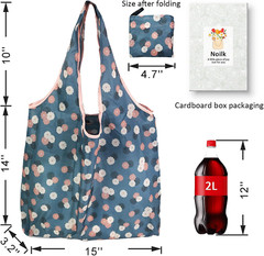 Reusable Grocery Bags,4 | 6 | 12 Pack 50Lbs Foldable Washable Fashion Shopping B