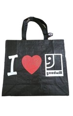 I love Goodwill reusable tote bag thrifting reseller grocery bag 19.5×17.5×7.5