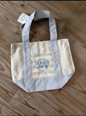 Trader Joe’s Mini Pastel Stripped Canvas Tote Bag | Priced Per Bag