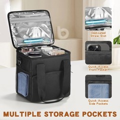 Flexible Leak Resistant refrigerator Bag With Different Carry Styles Outside