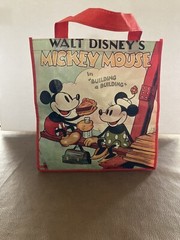 Walt Disney’s Mickey Mouse “Building a Building” Reusable Tote Bags, 13x13x6-in.