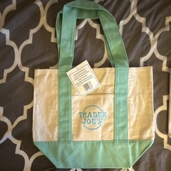 Trader Joe’s Mini Foldable Colorblock Pastel Tote Bags Set of 4