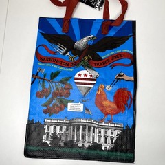 Lot 2x Trader Joe’s Washington DC Tote Bag Eco Reusable Shopper USA White House