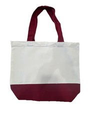 New Silkfly 18”x15” Canvas Bag with Handles Christmas Spirits