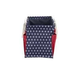 Krush Container All-Purpose Utility Tote Water-Resistant Vinyl Red White Blue