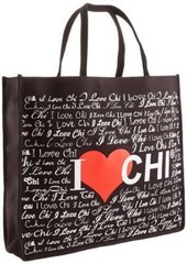 Chi Farouk Extra Large 15″ Open Top Canvas Beach Shopping Travel Tote Bag New