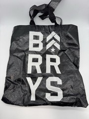 Barry’s Bootcamp Reusable Tote Bag Black White Gym Shopping Beach Travel