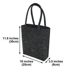 Custom Tote Bag with Handles PRINTED Personalized Felt Grocery Shopping Bags