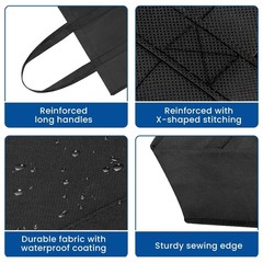 WISELIFE Reusable Grocery Shopping Bags 10 Pack Large Foldable Tote Bags Bulk…