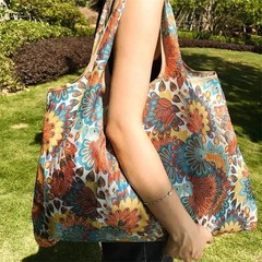 Versatile Folding Shopping Bag, Large Capacity Travel Tote Bag, Fashion Reusable