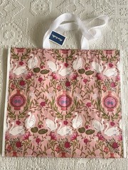 MARSHALLS Large Reusable Shopping Bag Tote Swans Flowers Vases Pomegranates NWT