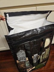 Trader Joe’s ROLLING BAG Nocturne Night View Tote Bag ~ ONE OF A KIND VERY RARE!