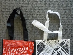 Lululemon Reusable Shopping Tote Bags (4) Small Totes Different Designs #6