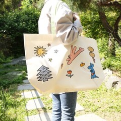 Korean Romane Bear Forest Eco-friendly Shopping Bag Large Capacity Waterproof