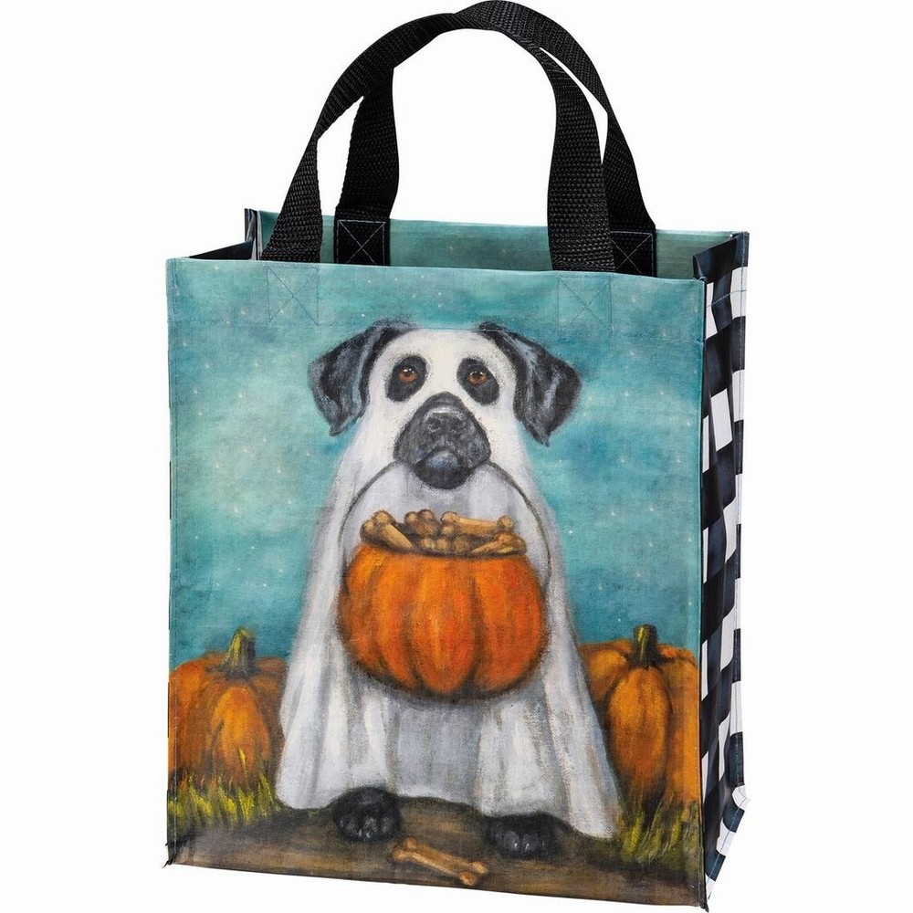 PBK Daily Tote Ghost Dog Double Sided 8.75″ X 10.25″ x 4.75″ NEW