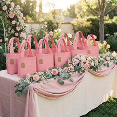 24 Pcs Mini Burlap Tote Bags with Handles Reusable Burlap Gift Bags with Tags Sm