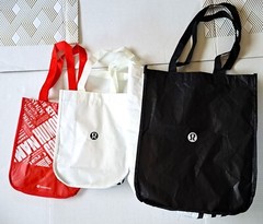 Lululemon Reusable Shopping Gift Bag Yoga Manifesto 1 Large & 10 Small Tote Lot