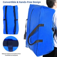 4-Pack Storage Bag Extra Large Heavy Duty Zipped Reusable Blue Moving Bags