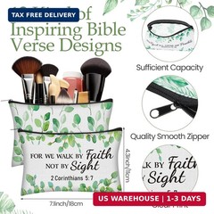 Geelin 24 Pcs Christian Gifts Bulk for Women 12 Green Leaf Religious Canvas Make
