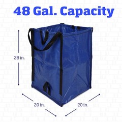 DURASACK Heavy Duty Home and Yard Waste Bag 48-Gallon Woven Polypropylene