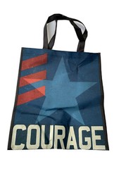 USA Patriotic United Courage Reusable Tote Bag 100% Recycled Shopping Bags 5PACK