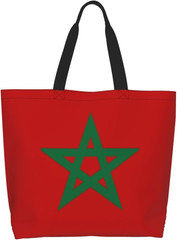 Cute Flag Tote Bag for Women Men Gifts Large Reusable Shopping Bags for Beach, T