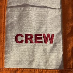 Trader Joe’s RARE Crew canvas mini tote orange