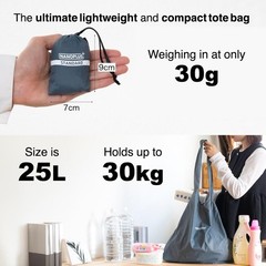 Versatile Packable Carry Bag – Lightweight Reusable Tote for Gym, Beach, Travel