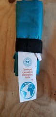 Honest Company Reusable Polyester Shopping Tote Earth Day Limited Ed Blue 50lb C