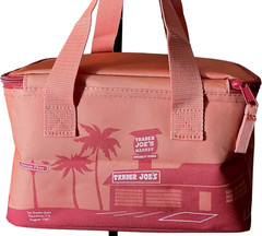 Trader Joe’s Mini Reusable Insulated Bag, 1.5 Gallon, Peach & Blue Color Options