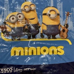 Tesco Minions Banana Tote Bag Kevin Stuart Bob New York Empire State Blue Guitar